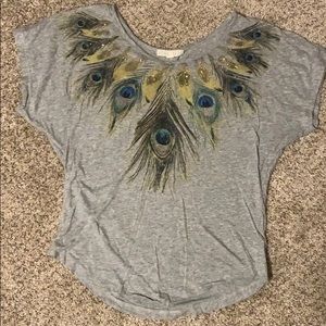 🦚scoop neck tee🦚